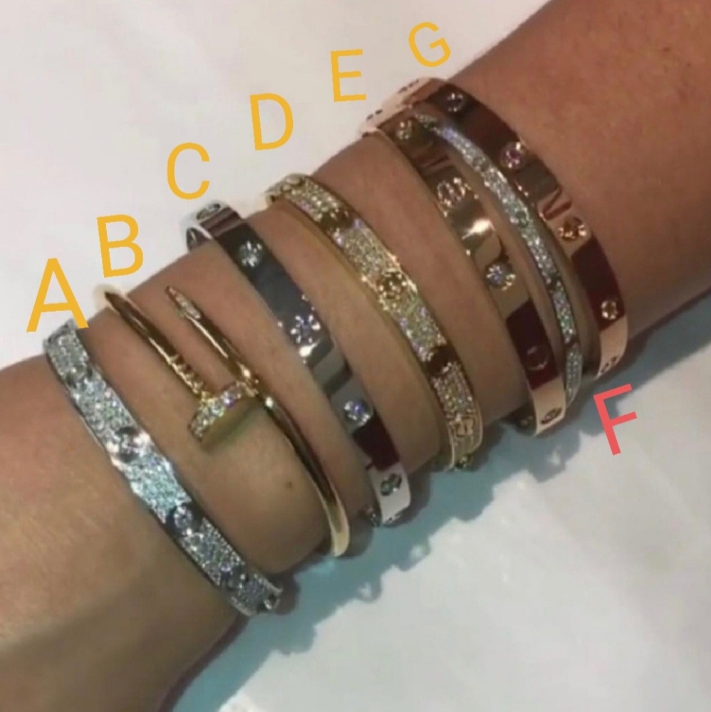 Bling Love  Screw Bracelets